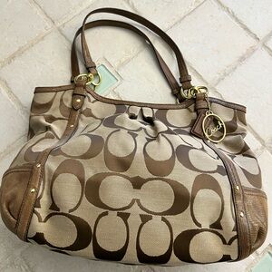 Coach signature tote